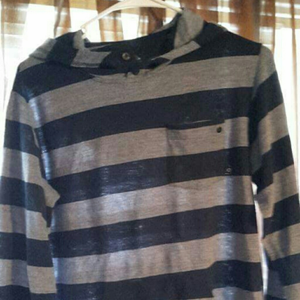 Young men's large long sleeve hoodie shirt